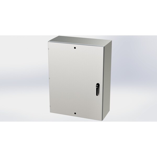 3 Point Latch with Padlock Handle Electrical Enclosures, 48 in H, 16 in D, 36 in W